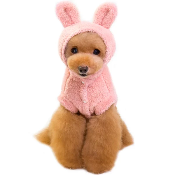 Cute Cat Clothes: Fleece Winter Coat for Small Dogs & Kittens - Image 5