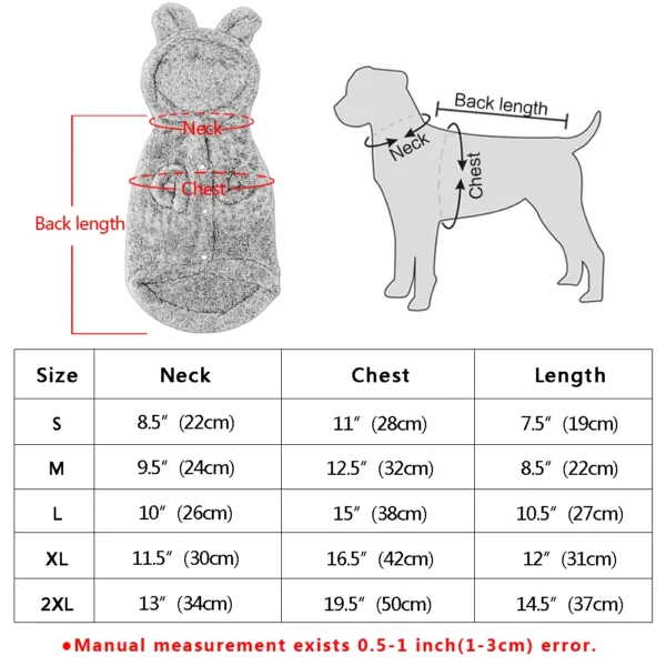 Cute Cat Clothes: Fleece Winter Coat for Small Dogs & Kittens - Image 11