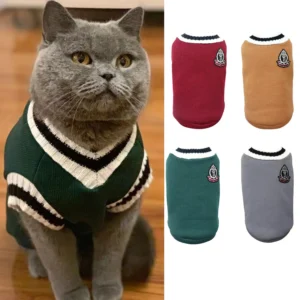 Cat Clothes Winter Jacket Christmas Sweater Puppy Kitten Outfit
