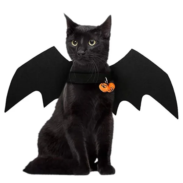 Cat Clothes Bat Wings Pet Cosplay Costume For Halloween Christmas
